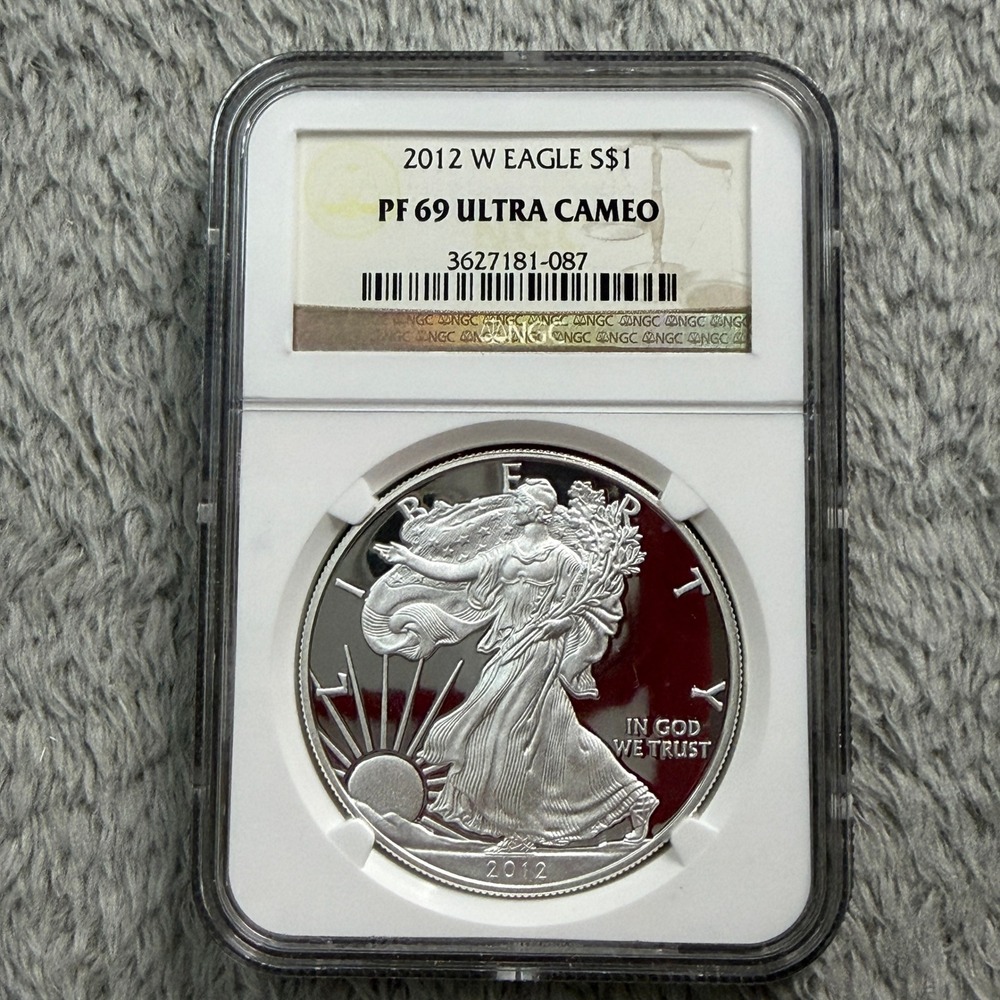 2012 W American Silver Eagle $1 NGC PF 69 Ultra Cameo 1oz Fine Silver Coin